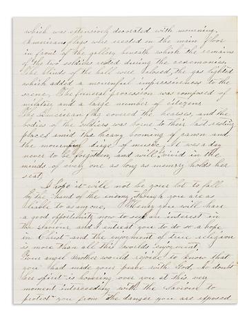 (CIVIL WAR--MARYLAND.) William H.H. Sunderlin. Letters of a 6th Massachusetts soldier regarding the Baltimore Riot.